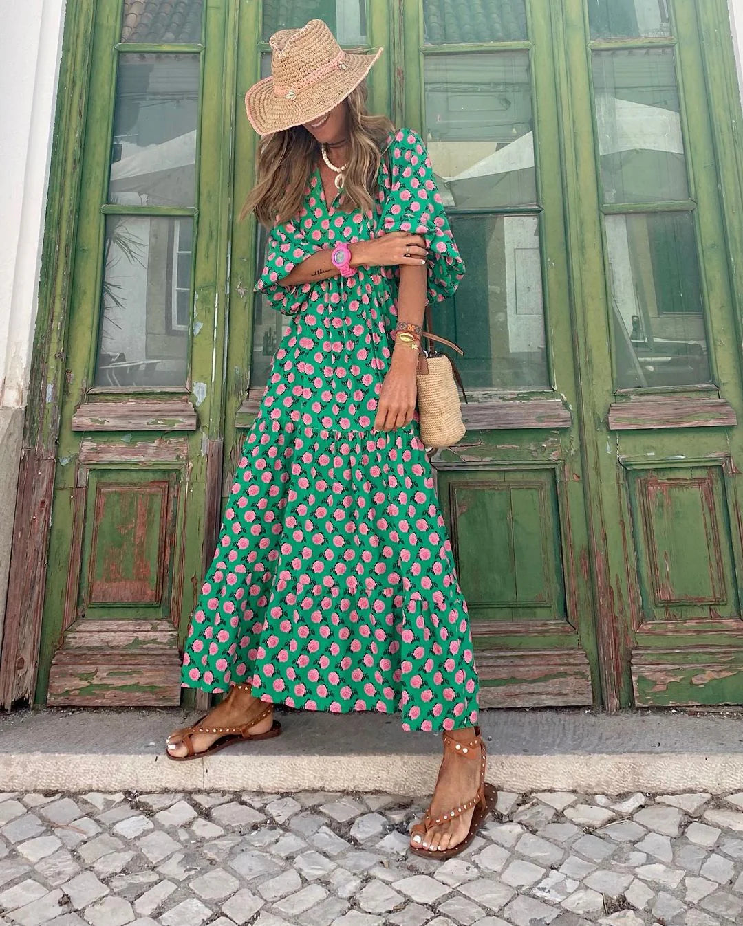 Fleur | Μάξι Boho φόρεμα