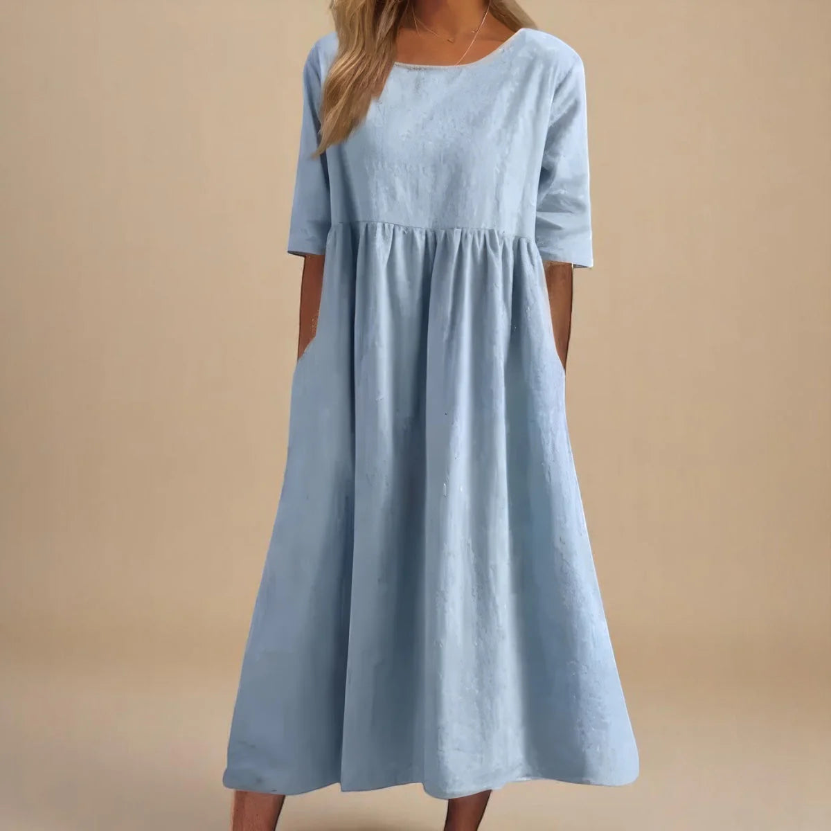 Adelina™ | Αέρινο Βαμβακερό Φόρεμα