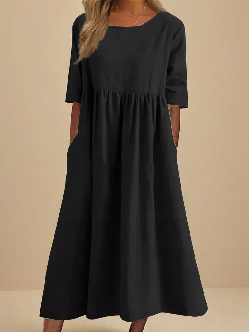 Adelina™ | Αέρινο Βαμβακερό Φόρεμα