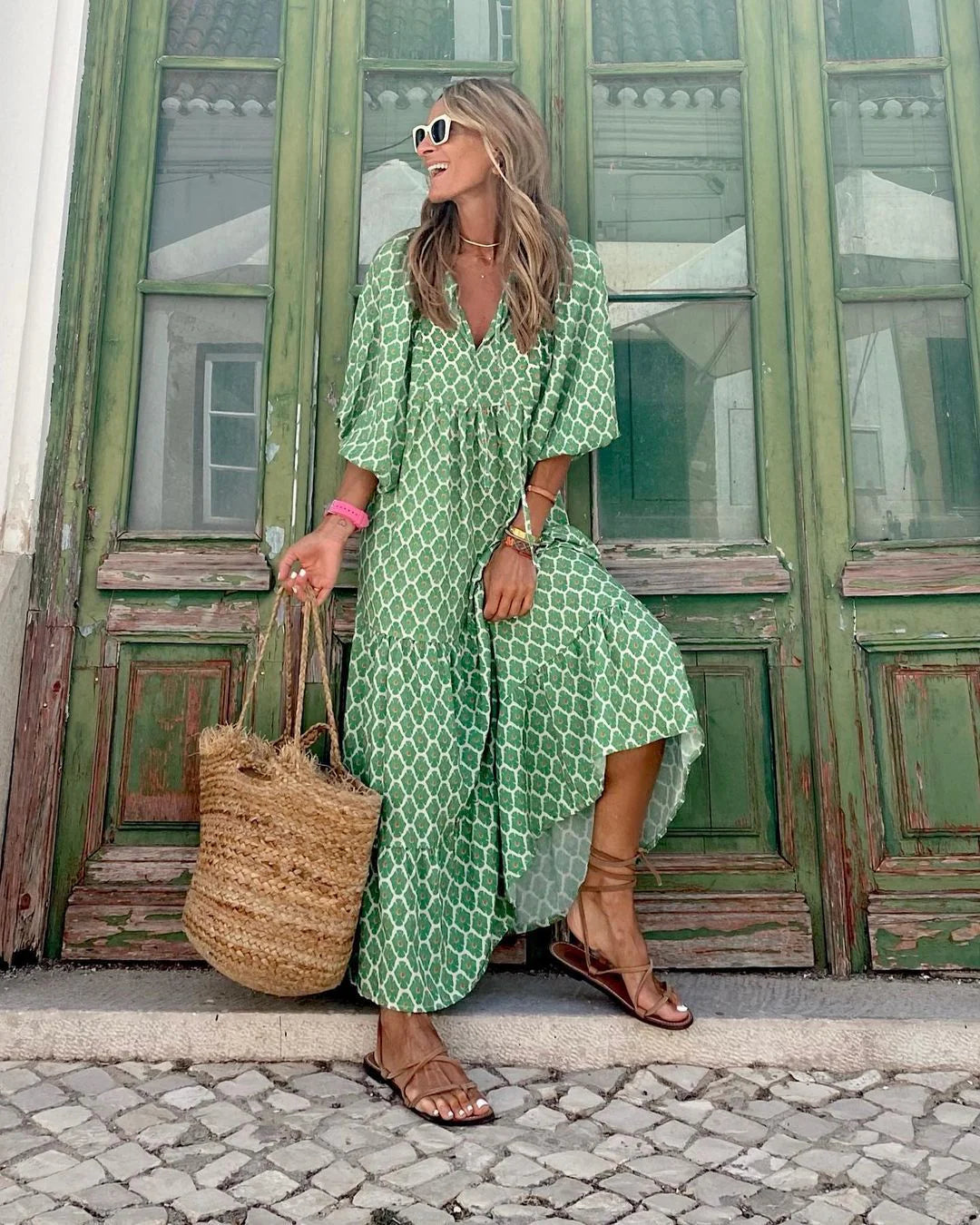 Fleur | Μάξι Boho φόρεμα